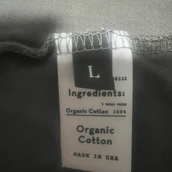 Groceries Apparel Olive Green Cotton Tank Top L - Picture 4 of 5